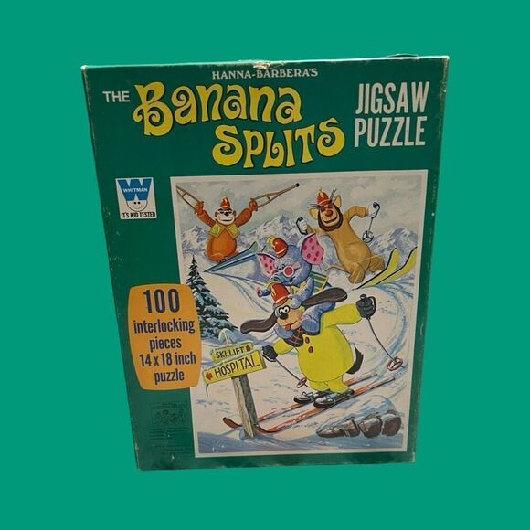 Whitman Other - Vintage 1970 Whitman The Banana Splits 100 Pc Puzzle COMPLETE